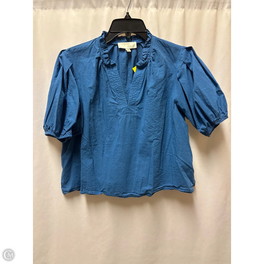 Top Short Sleeve By Pinch In Blue, Size: M