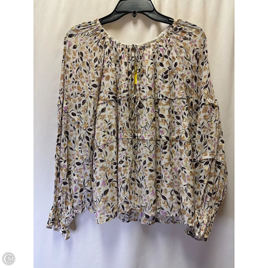 Top Long Sleeve By Ann Taylor In Purple, Size: S
