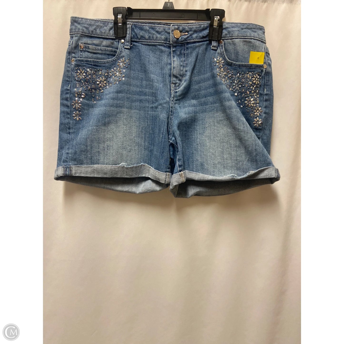Shorts By Jennifer Lopez In Blue Denim, Size: 12