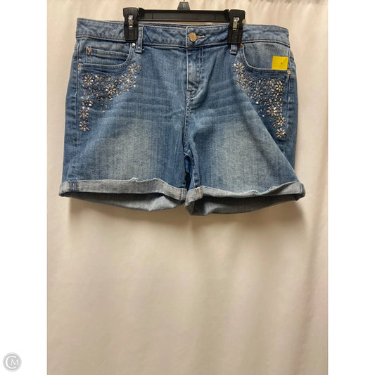 Shorts By Jennifer Lopez In Blue Denim, Size: 12