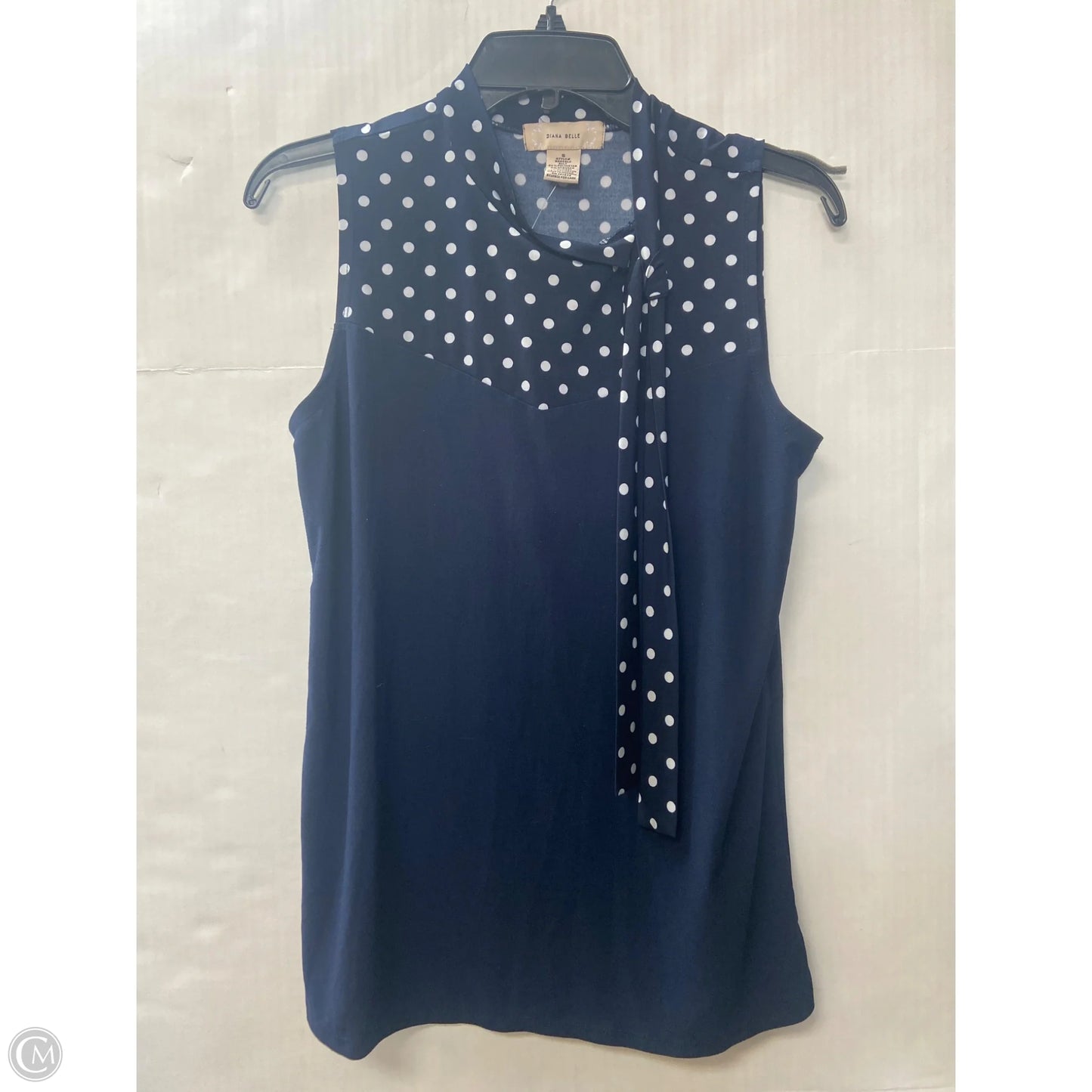 Top Sleeveless By Clothes Mentor In Navy, Size: S