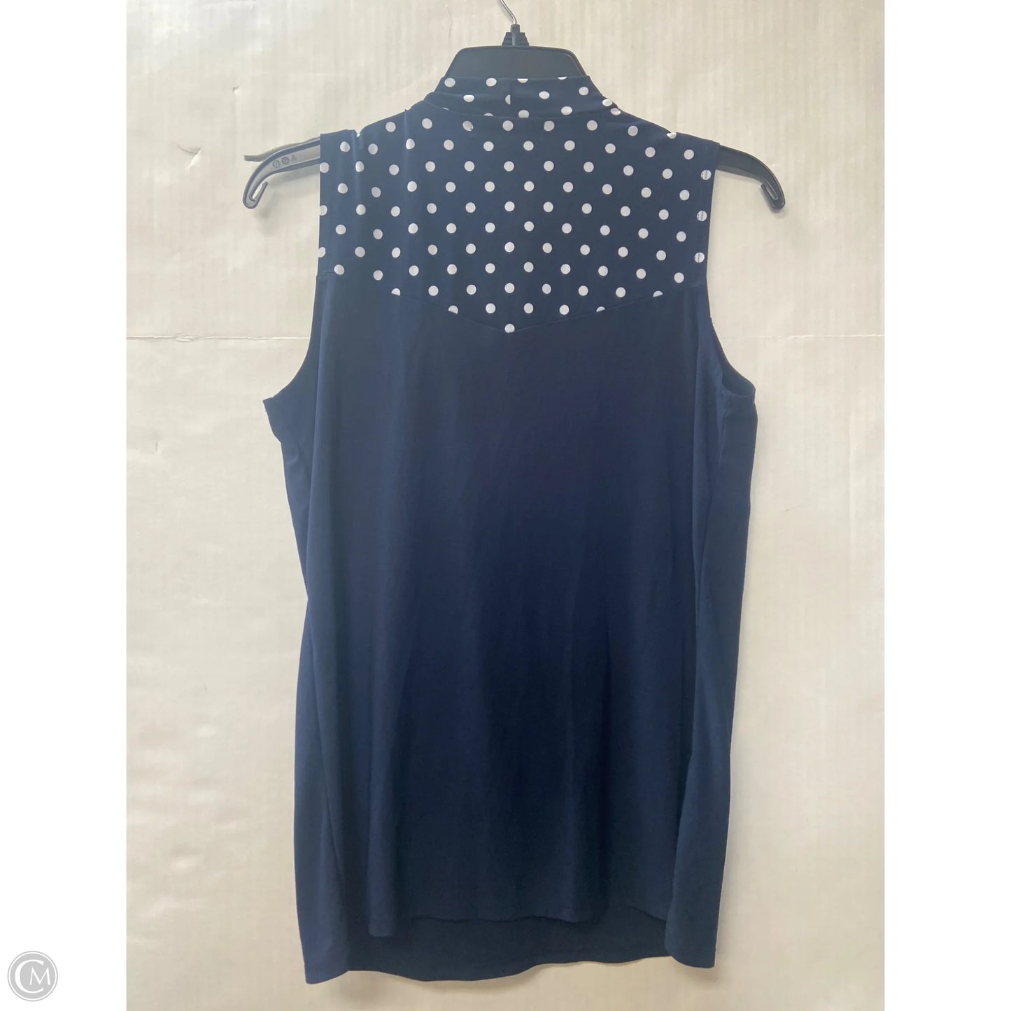 Top Sleeveless By Clothes Mentor In Navy, Size: S