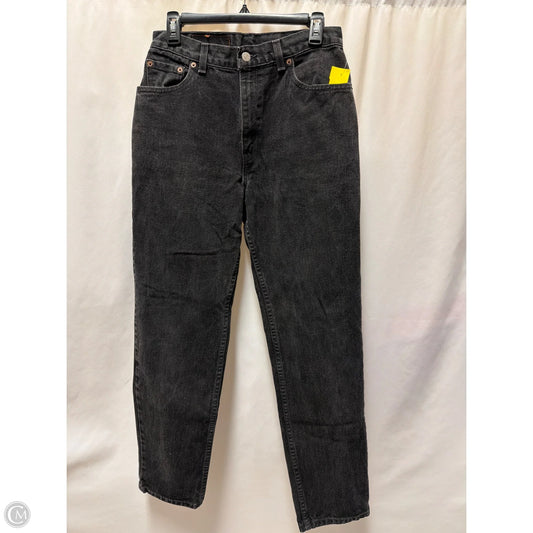 Jeans Straight By Levis In Black, Size: 10