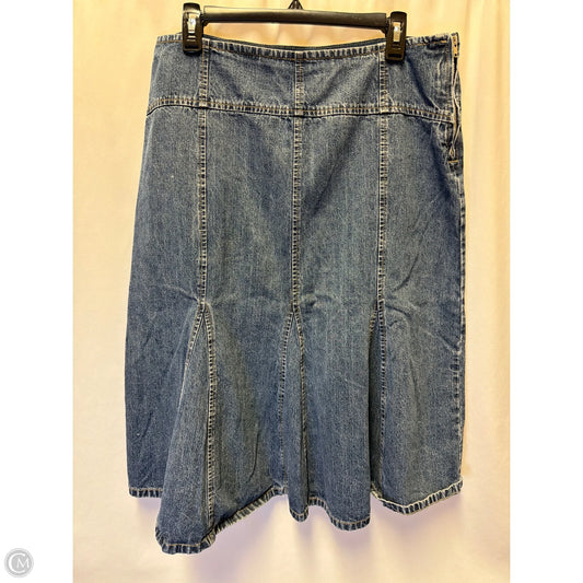 Skirt Maxi By Liz And Co In Blue Denim, Size: L