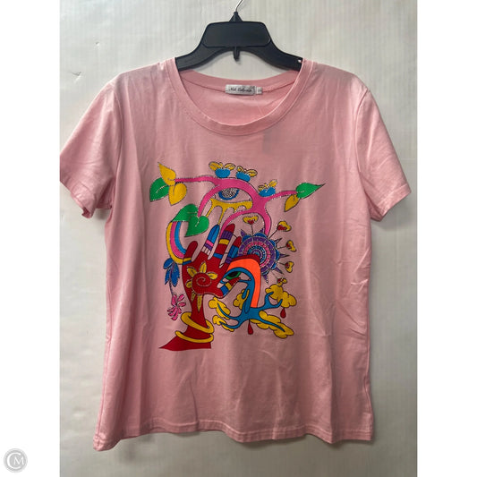 Top Short Sleeve By Clothes Mentor In Pink, Size: L