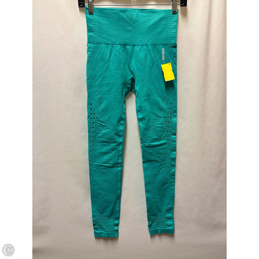 Athletic Leggings By Gym Shark In Teal, Size: S