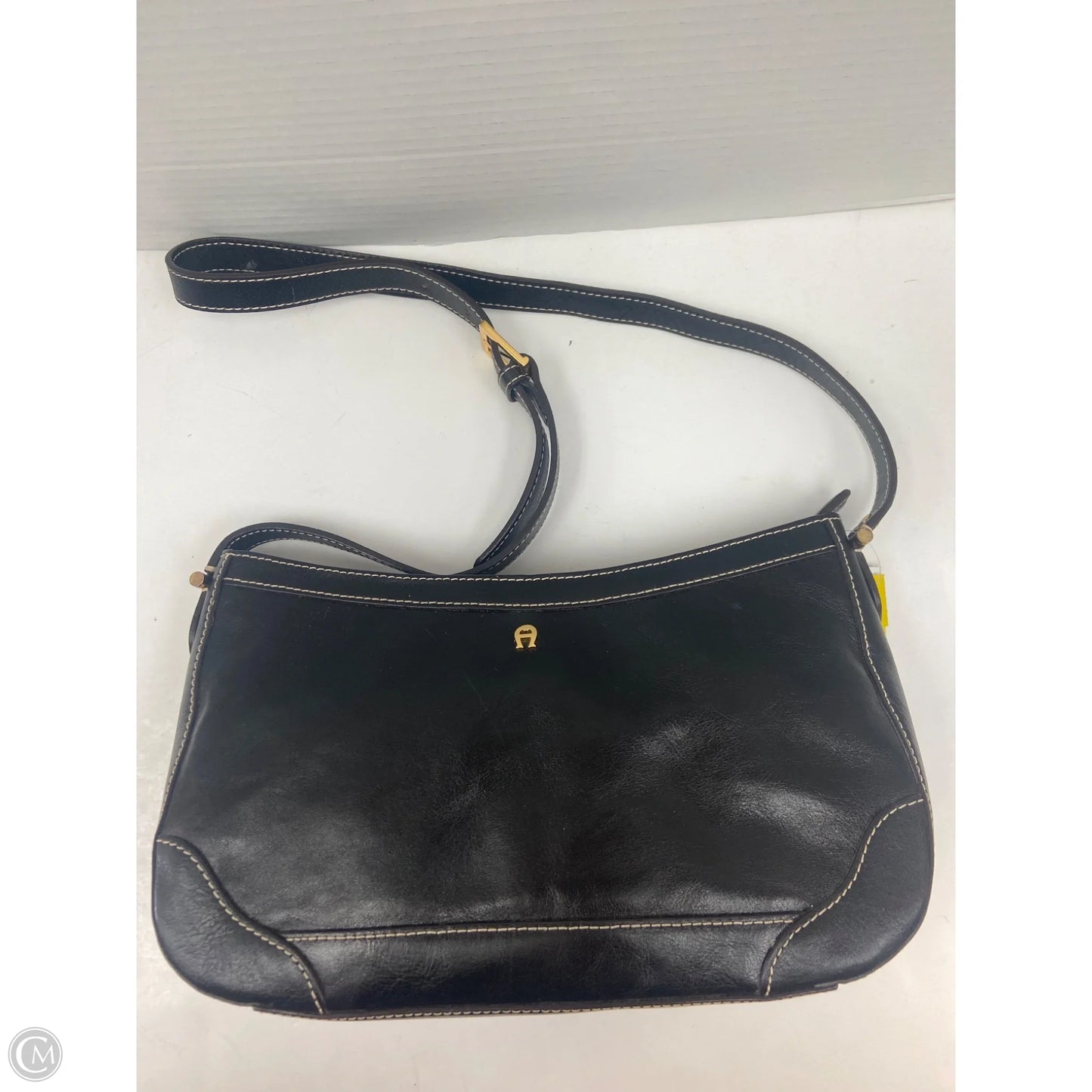 Handbag Leather By Etienne Aigner, Size: Medium