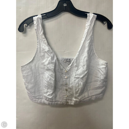 Top Sleeveless By Madewell In White, Size: M