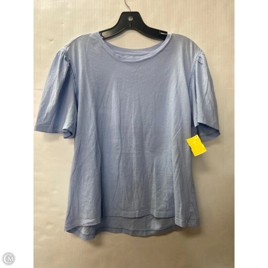 Top Short Sleeve By Loft In Blue, Size: L
