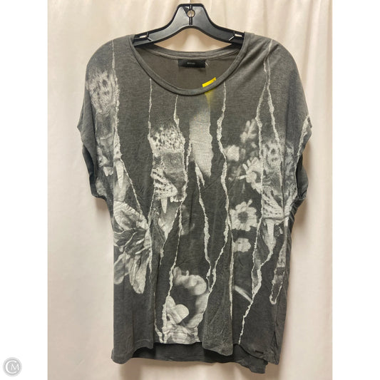 Top Short Sleeve By Diesel In Grey, Size: L