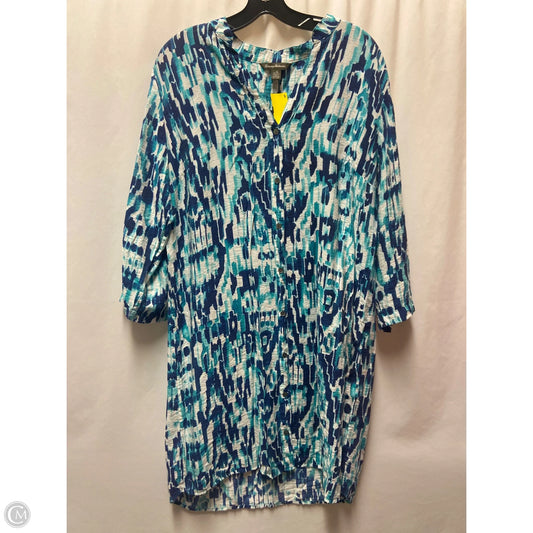 Dress Casual Midi By Tommy Bahama In Blue, Size: L