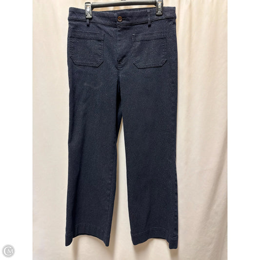 Jeans Wide Leg By J. Crew In Navy, Size: 10