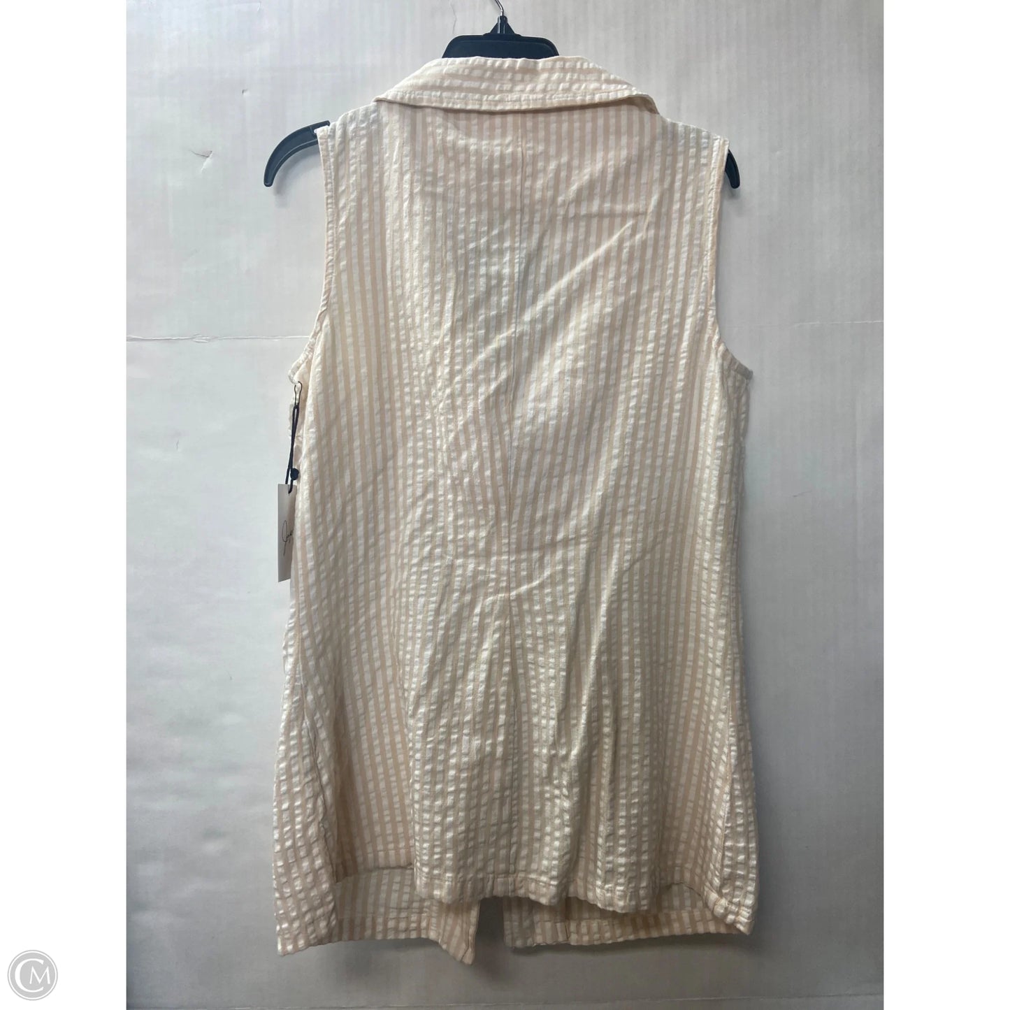 Vest Other By Japna In Tan & White, Size: S