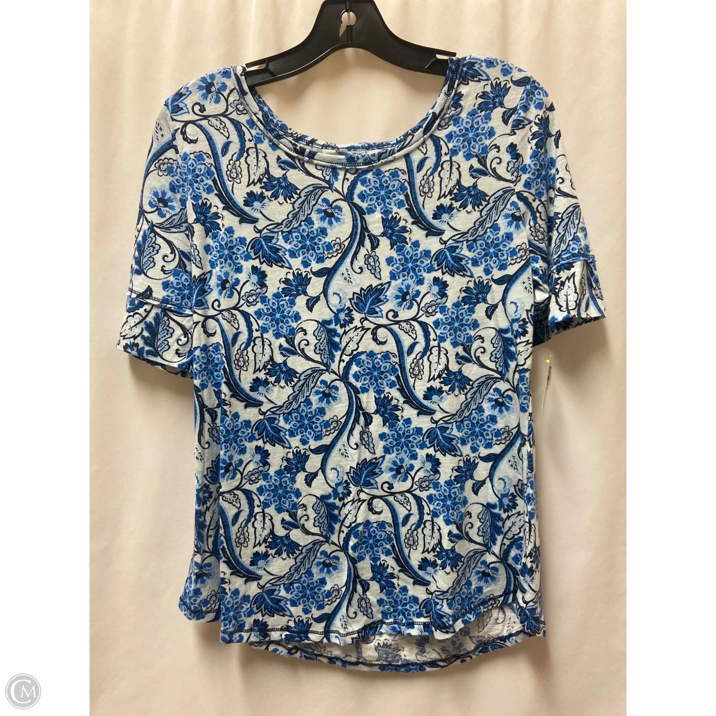 Top Short Sleeve By Cato In Blue, Size: M