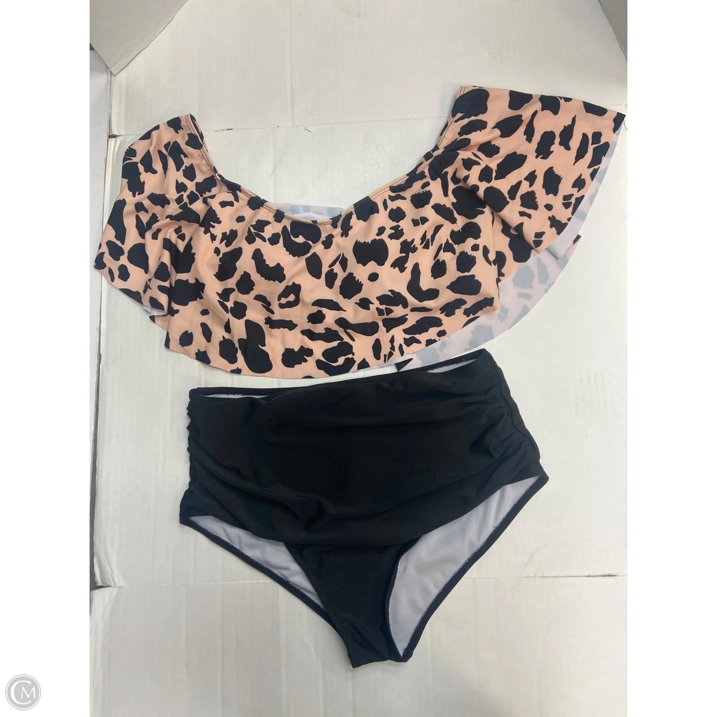Swimsuit 2pc By Clothes Mentor In Peach, Size: 1x