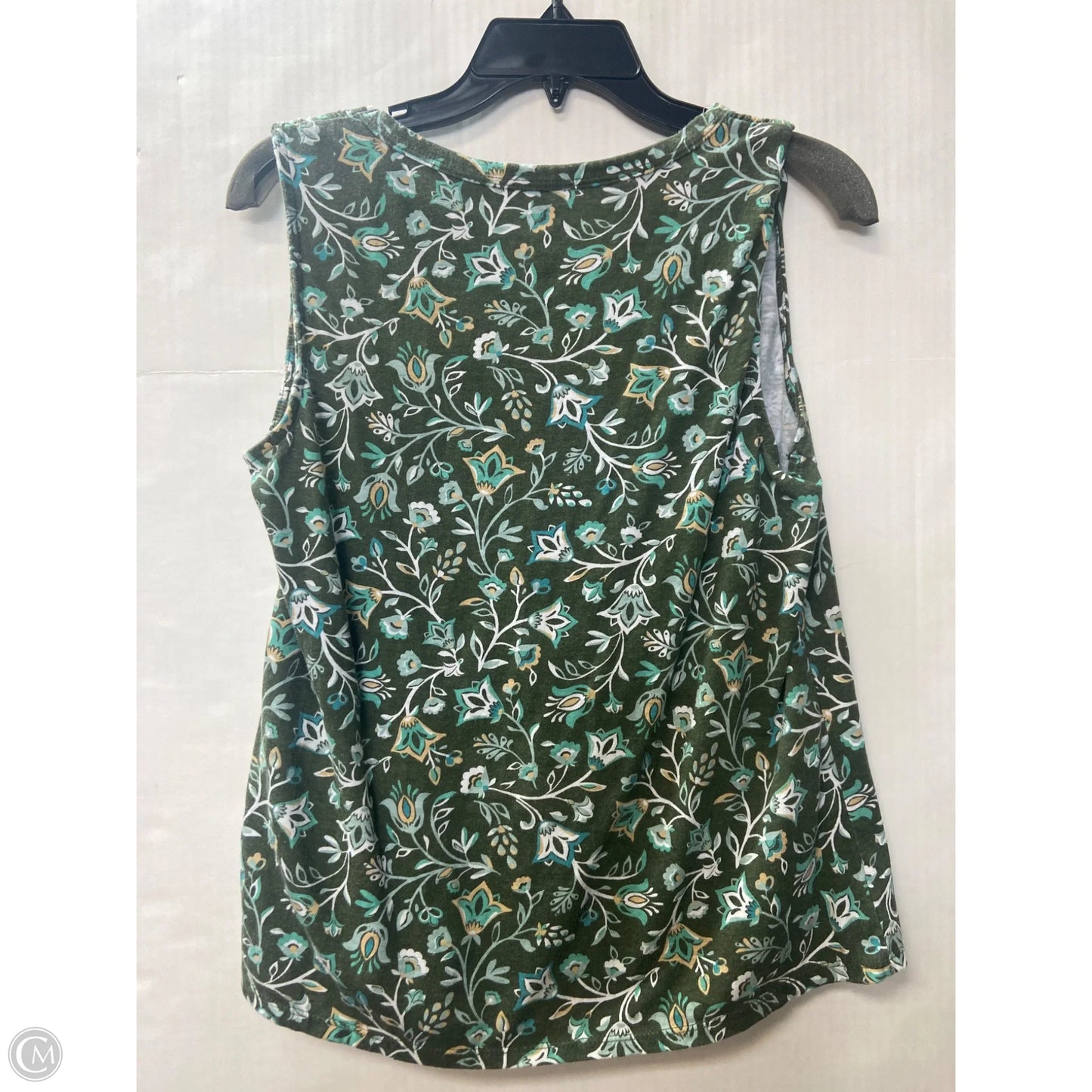 Top Sleeveless By Croft And Barrow In Green, Size: M