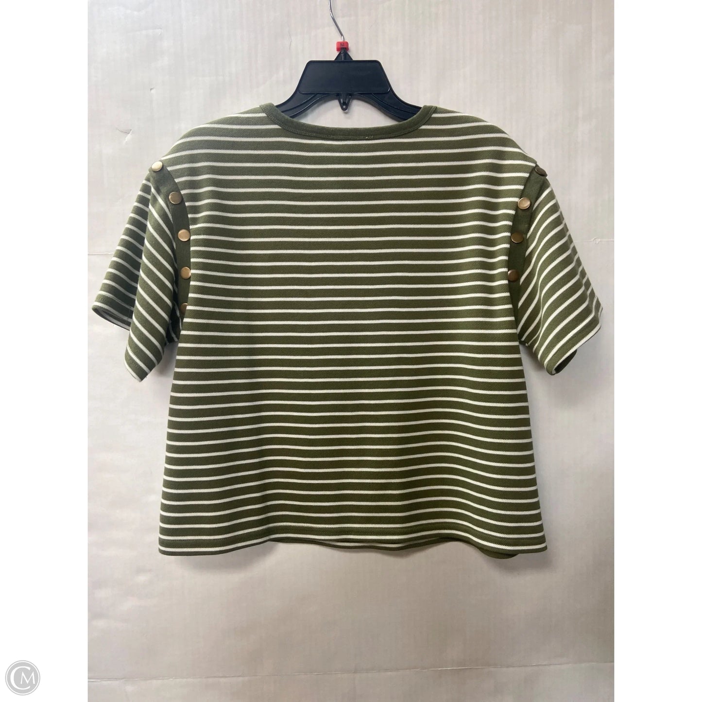 Top Short Sleeve By Polygram In Green, Size: S