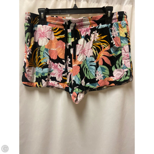 Shorts By Hurley In Floral Print, Size: L