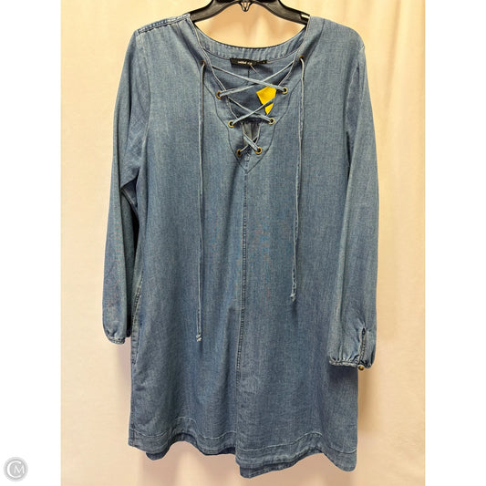 Dress Casual Midi By Blu Pepper In Blue, Size: L