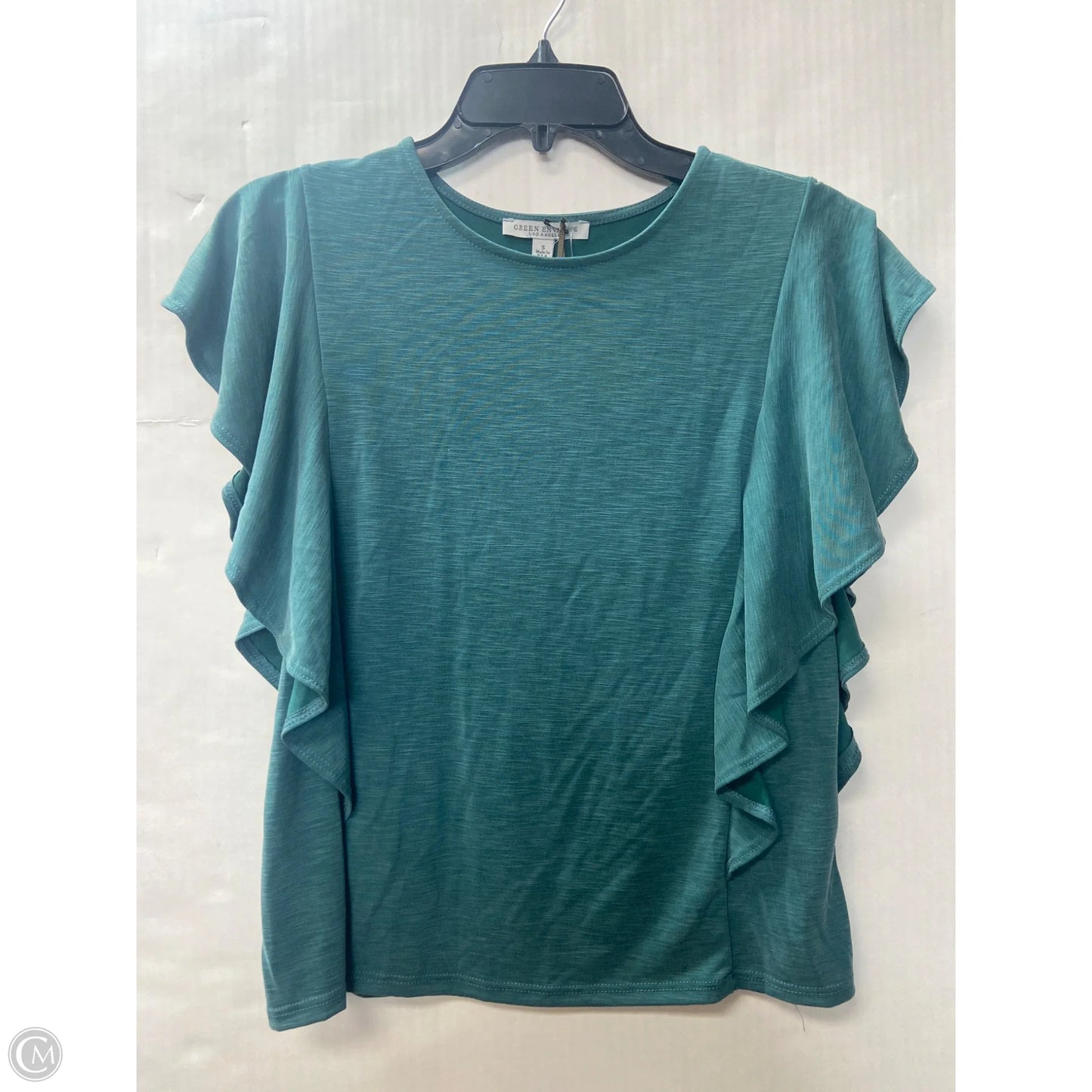 Top Short Sleeve By Green Envelope In Green, Size: S