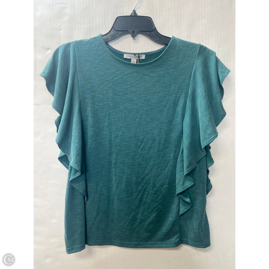 Top Short Sleeve By Green Envelope In Green, Size: S