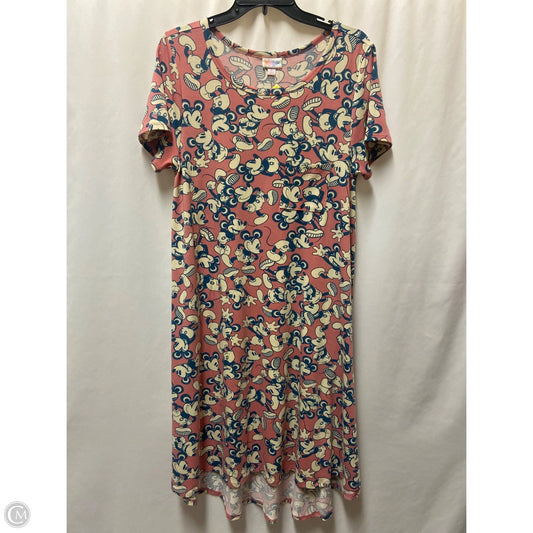 Dress Casual Midi By Lularoe In Pink, Size: M