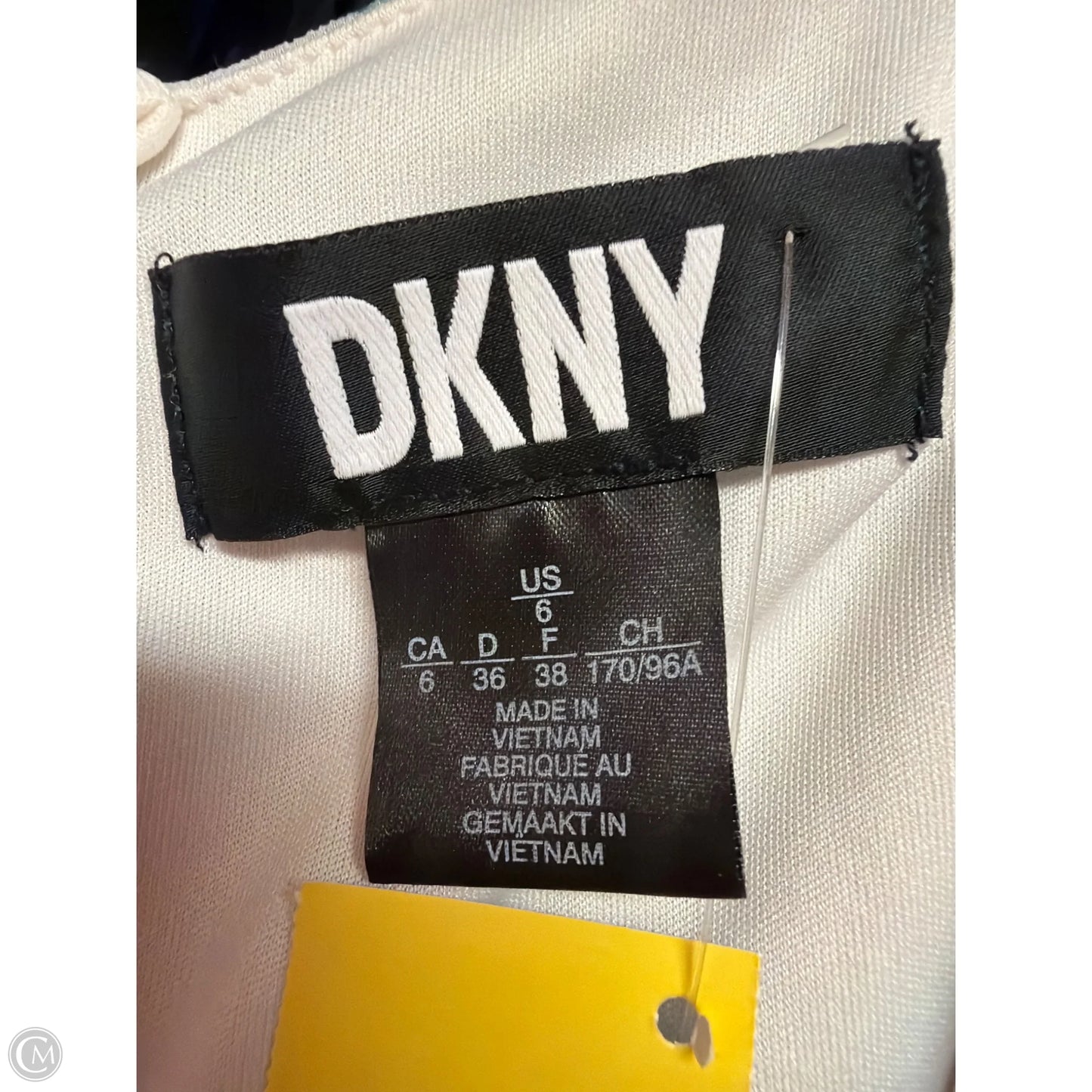 Dress Casual Maxi By Dkny In White, Size: S