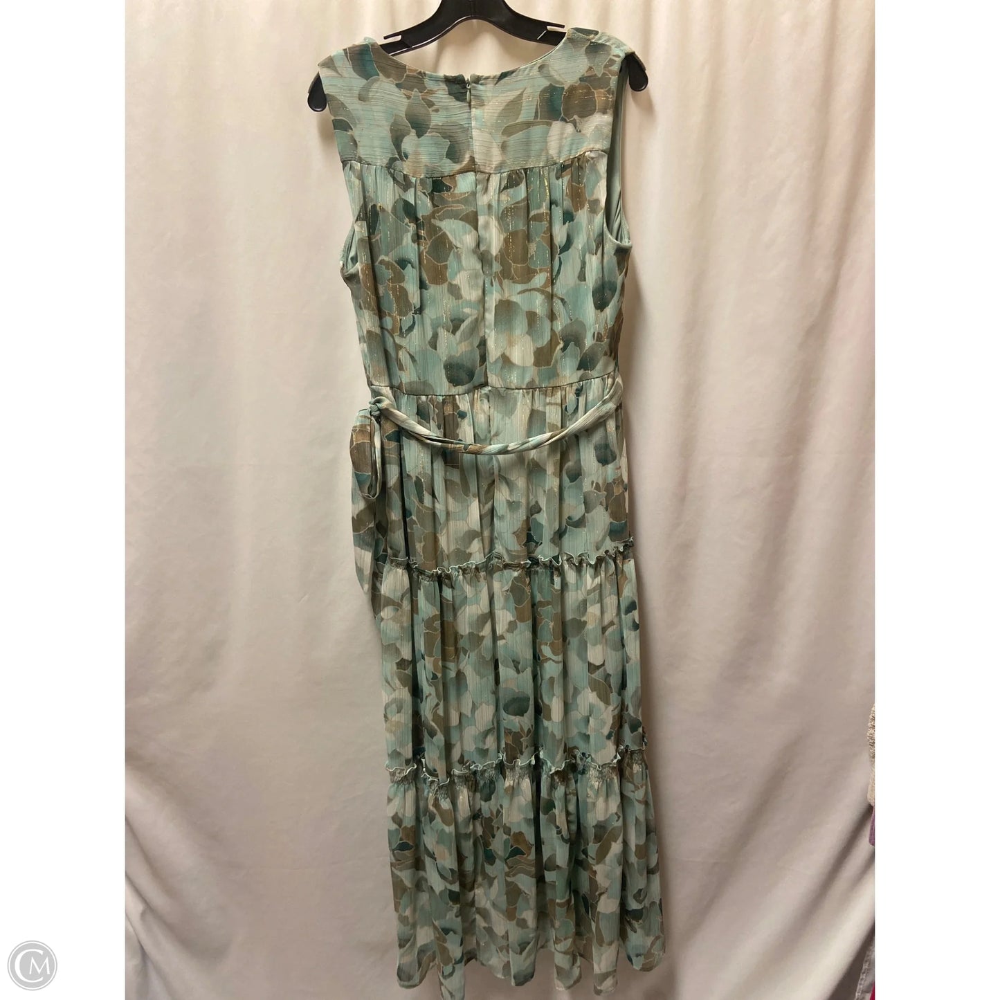 Dress Casual Maxi By Calvin Klein In Green, Size: L