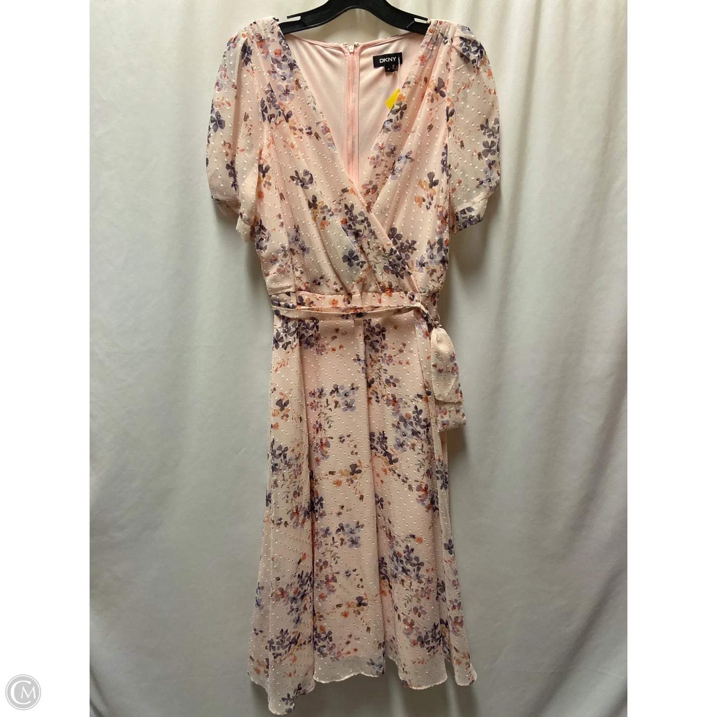Dress Casual Maxi By Dkny In Pink, Size: L