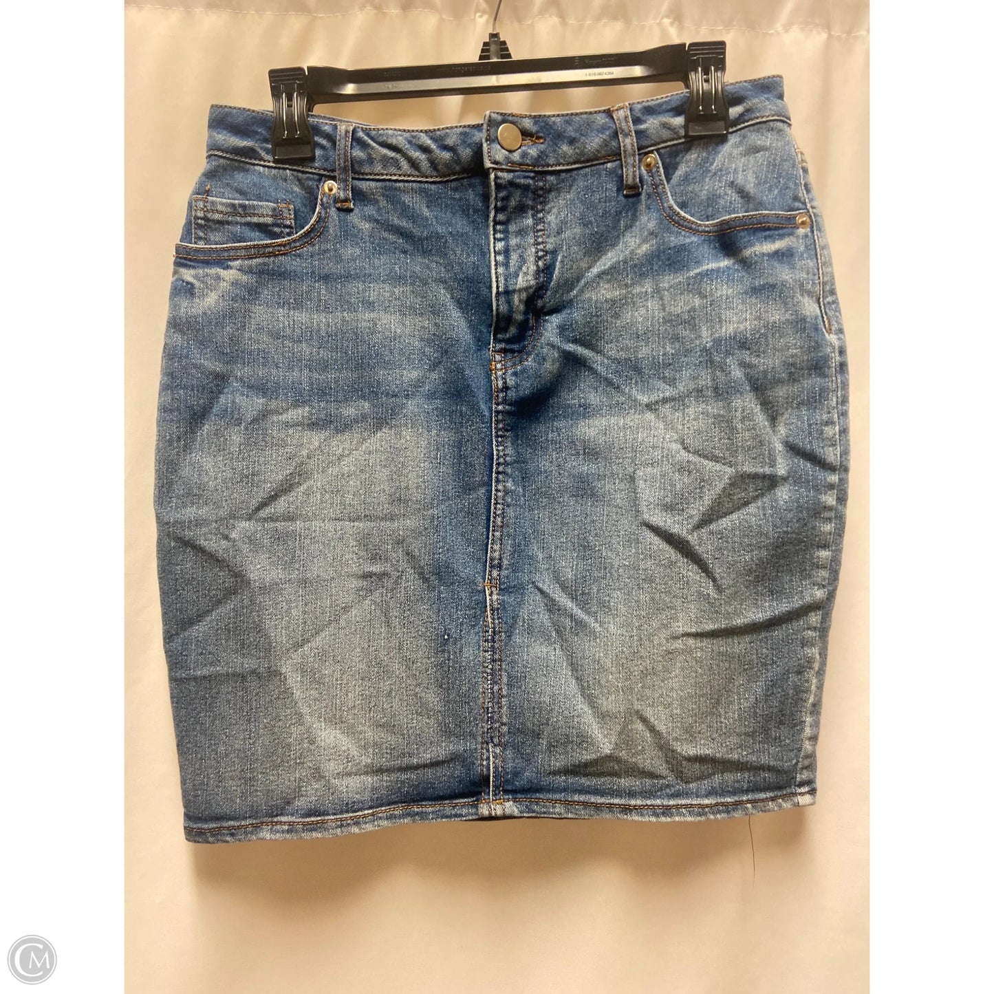 Skirt Mini & Short By Faded Glory In Blue Denim, Size: 10