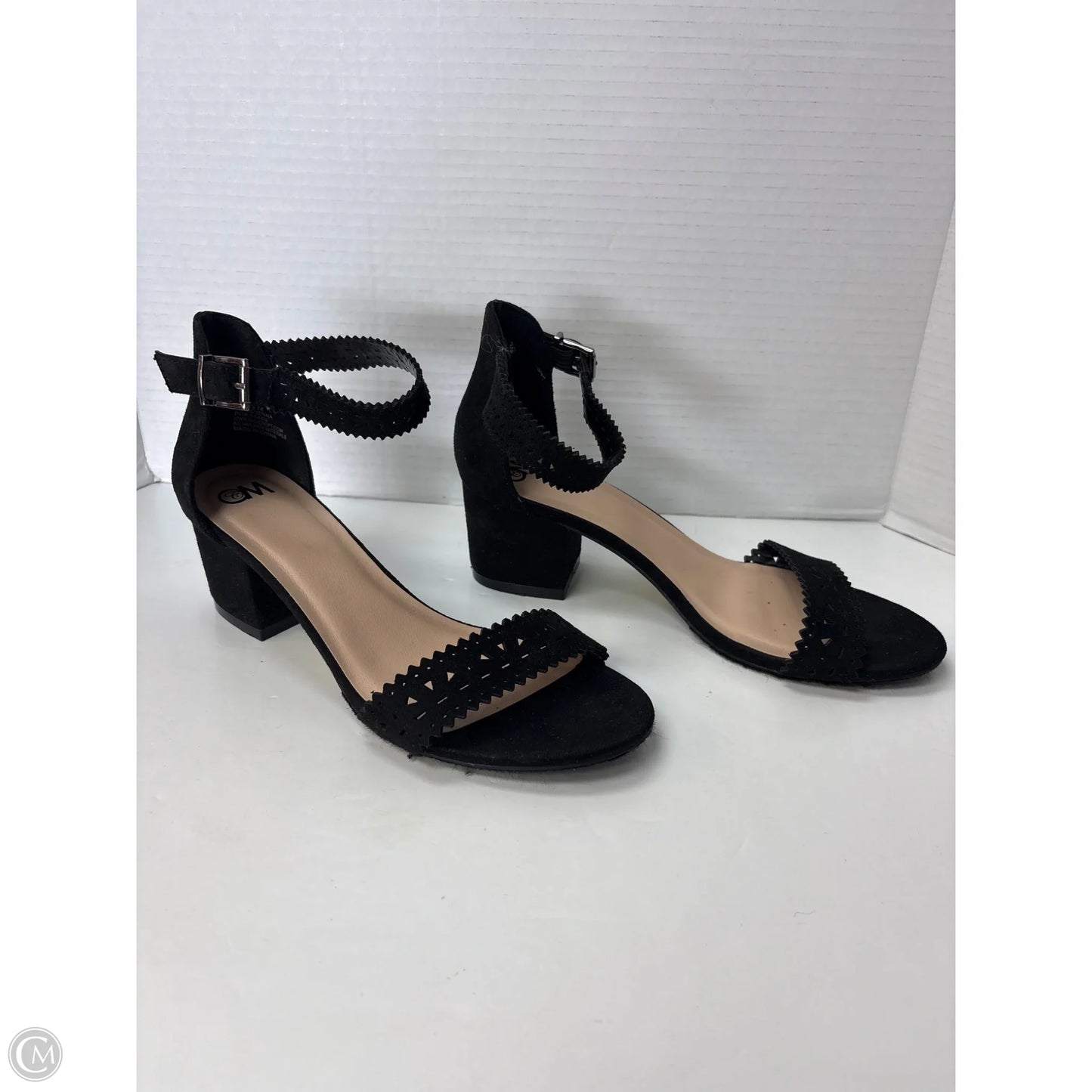 Shoes Heels Block By Clothes Mentor In Black, Size: 7.5
