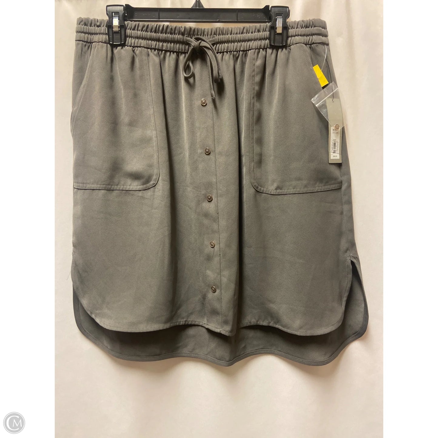 Skirt Midi By Apt 9 In Grey, Size: L