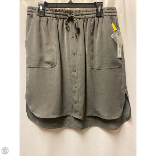 Skirt Midi By Apt 9 In Grey, Size: L