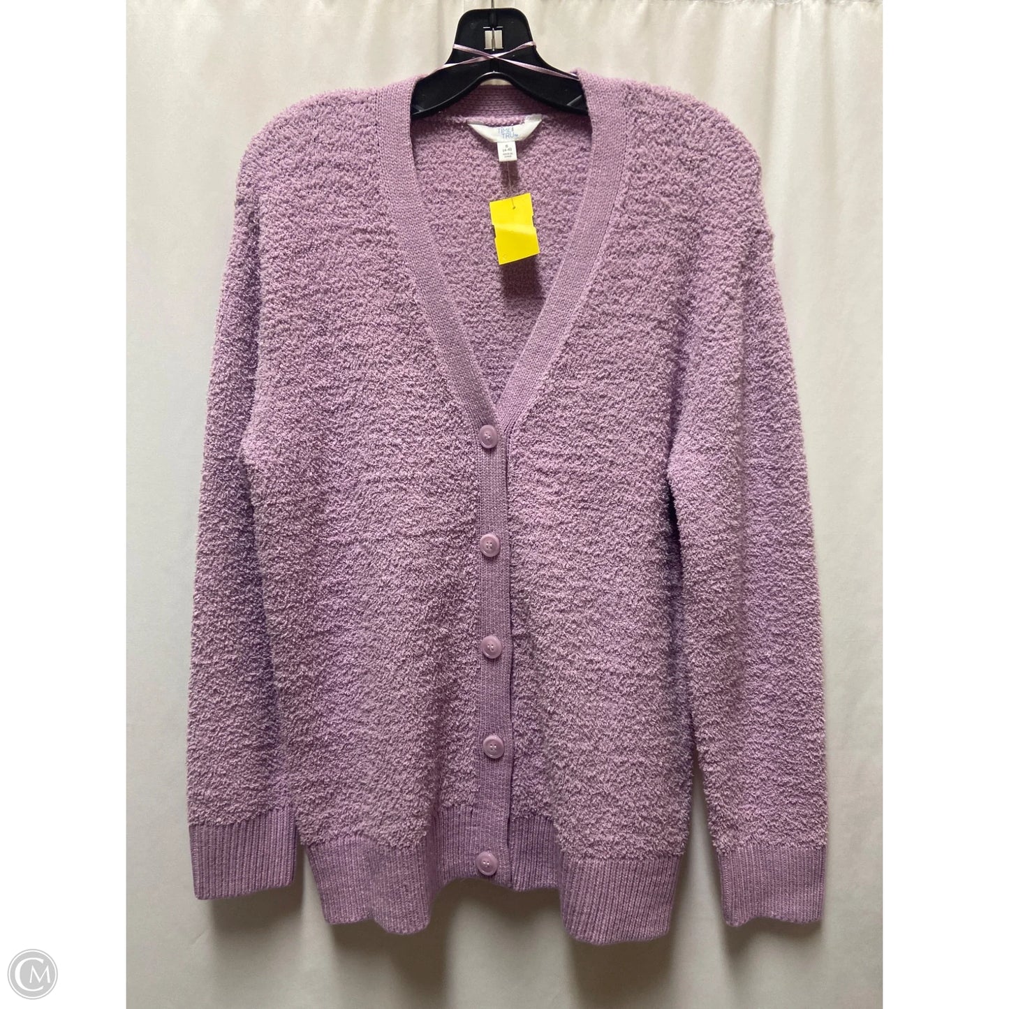 Cardigan By Time And Tru In Purple, Size: S