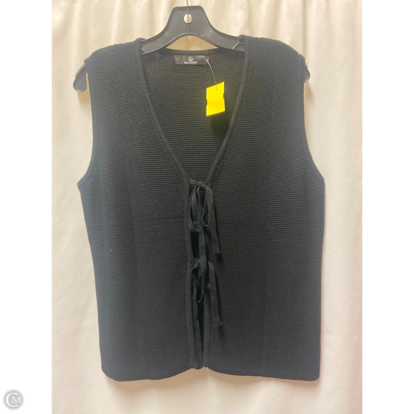 Top Sleeveless By Lillusory In Black, Size: L