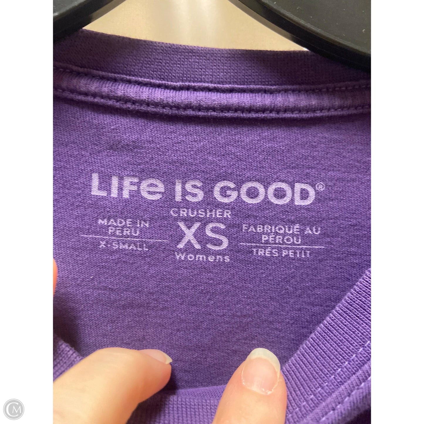 Top Long Sleeve By Life Is Good In Purple, Size: Xs