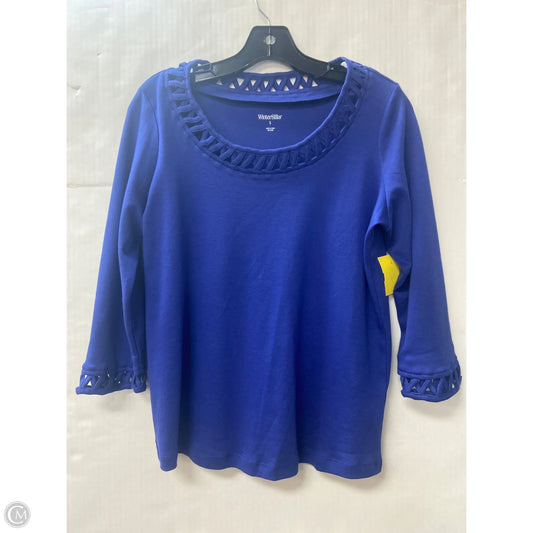 Top Long Sleeve By Clothes Mentor In Blue, Size: S