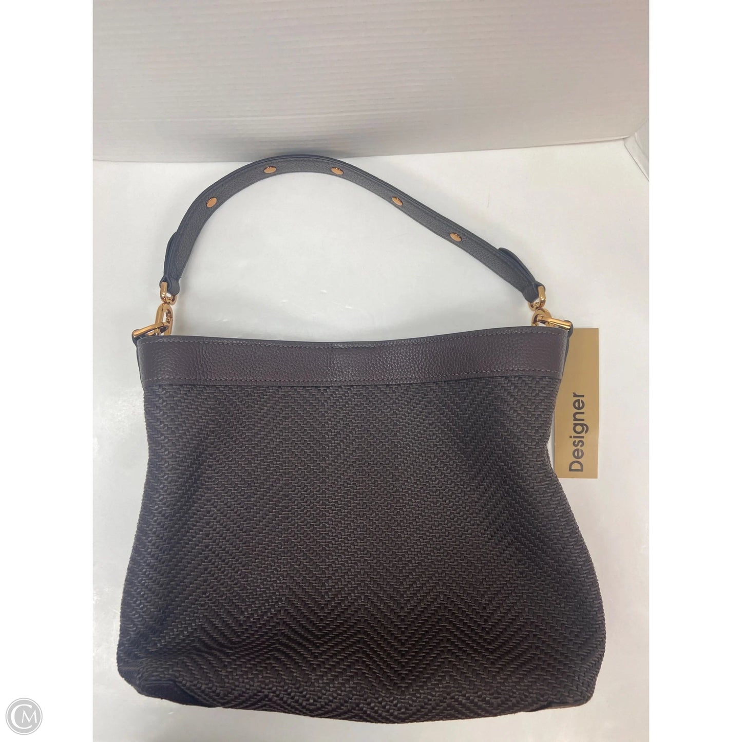 Handbag Leather By Fossil, Size: Large