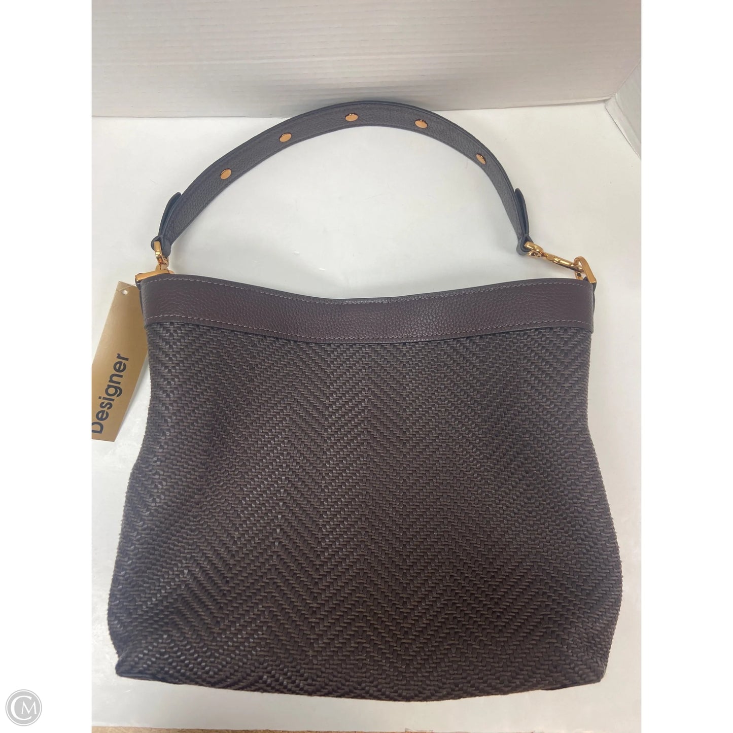 Handbag Leather By Fossil, Size: Large