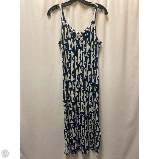 Dress Casual Maxi By Nic + Zoe In Blue, Size: S
