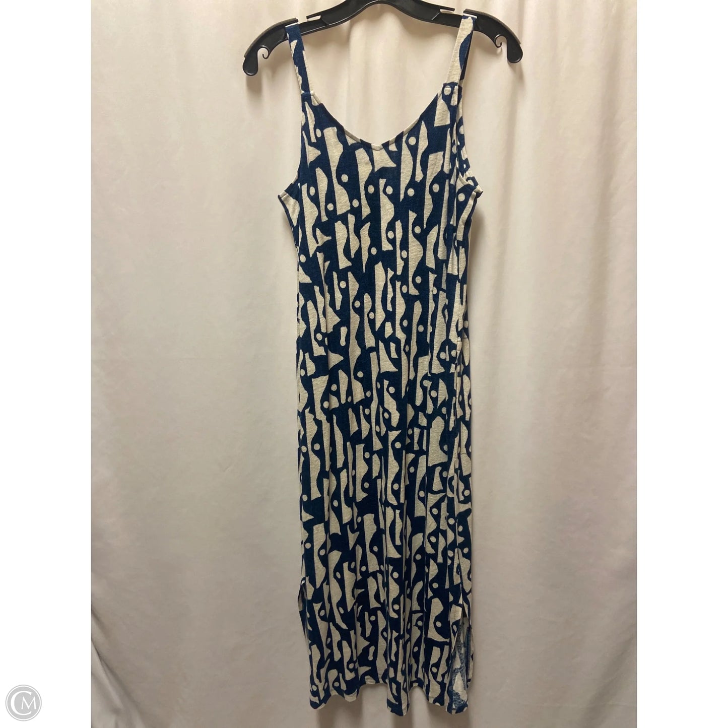Dress Casual Maxi By Nic + Zoe In Blue, Size: S