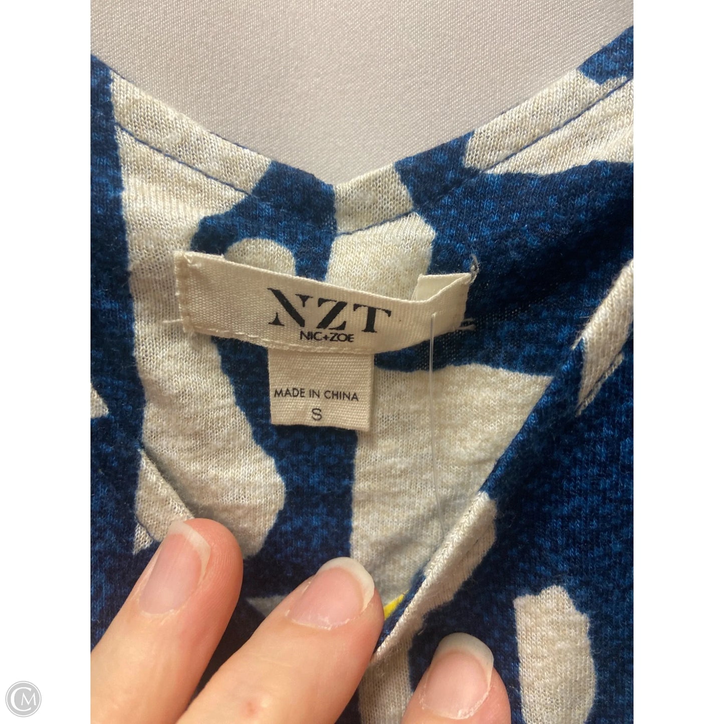 Dress Casual Maxi By Nic + Zoe In Blue, Size: S