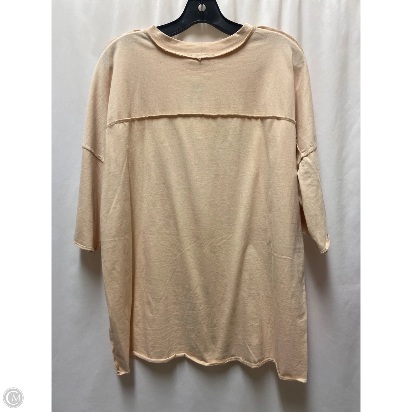 Top Short Sleeve By Easel In Peach, Size: S