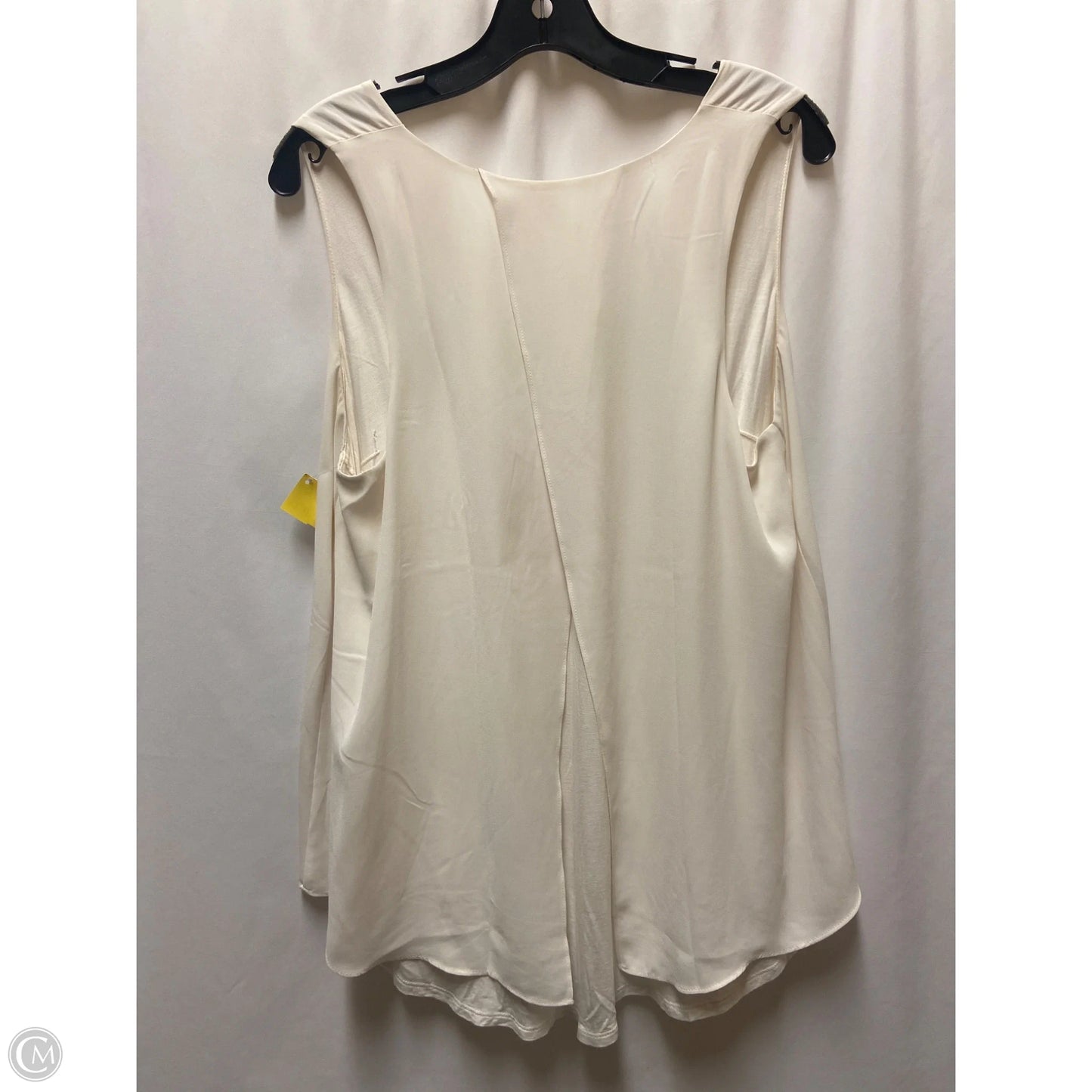 Top Sleeveless By Loft In White, Size: L