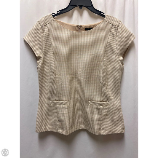 Top Short Sleeve By Ann Taylor In Brown, Size: M