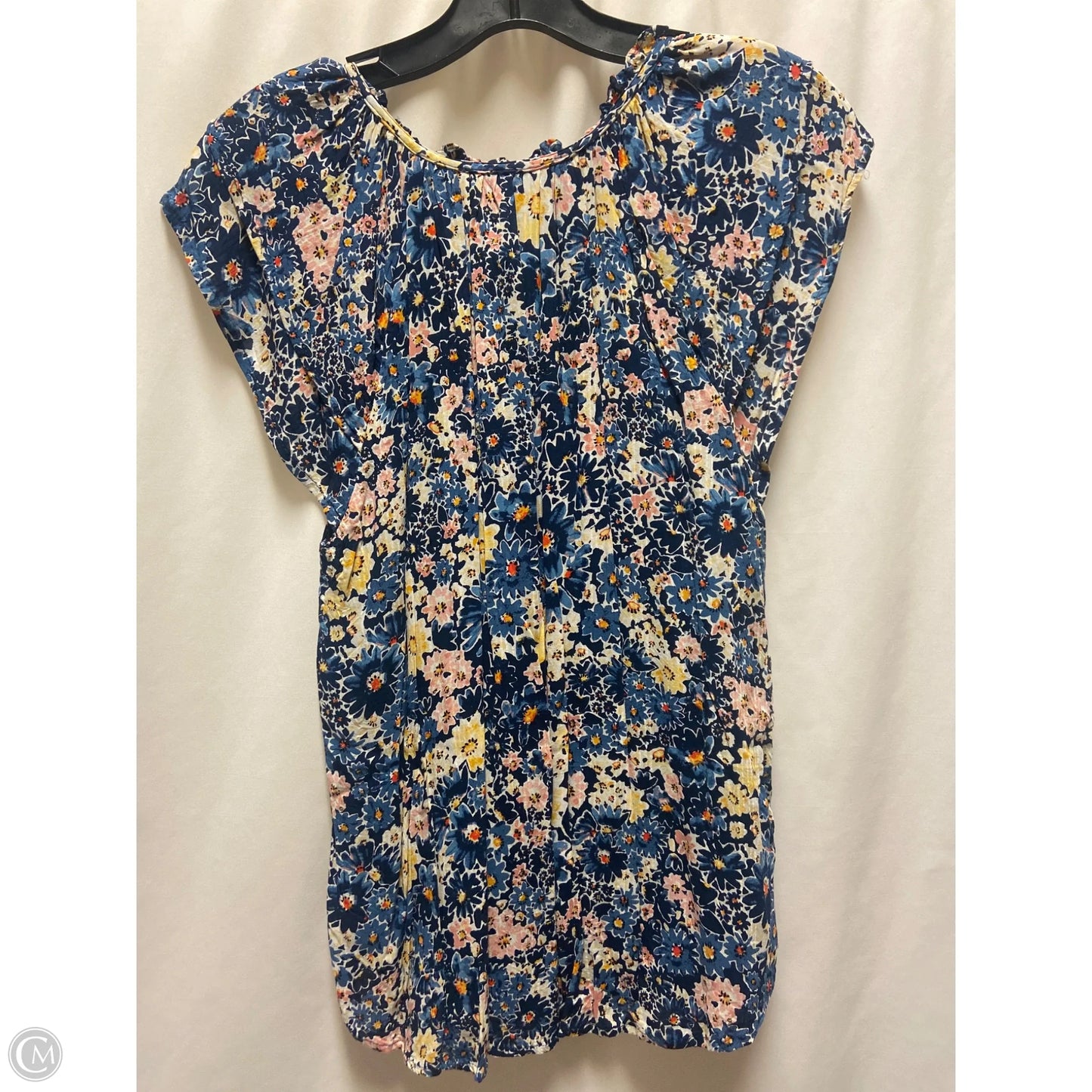 Top Sleeveless By Loft In Blue, Size: M