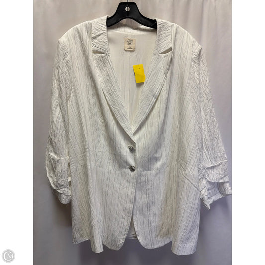 Blazer By Good Hart In White, Size: Xxl