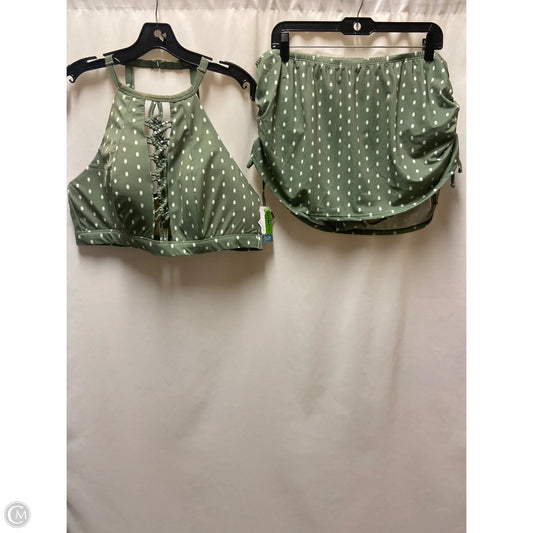 Swimsuit 2pc By Cacique In Green, Size: 1x