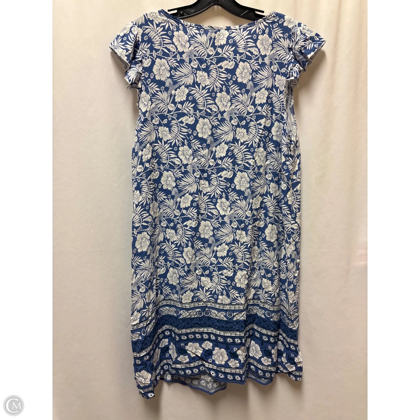 Dress Casual Midi By Emery Rose In Blue, Size: Xl