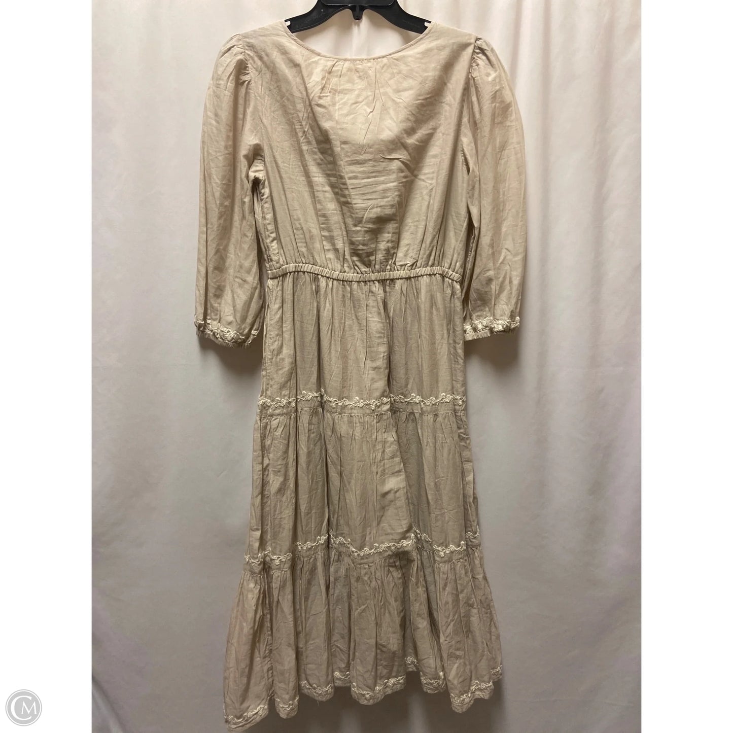 Dress Casual Maxi By Lucky Brand In Beige, Size: S